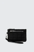 Ardene Topstiched Nylon Wallet in Black | 100% Recycled Polyester/Nylon | Eco-Conscious