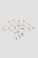 Ardene 6-Pack Assorted Earrings in Gold | Stainless Steel