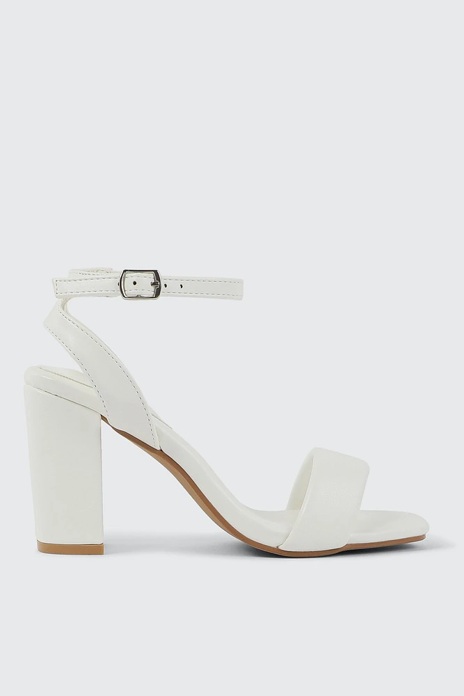 Ardene Block Heel Sandals in | Size | Faux Leather | Eco-Conscious