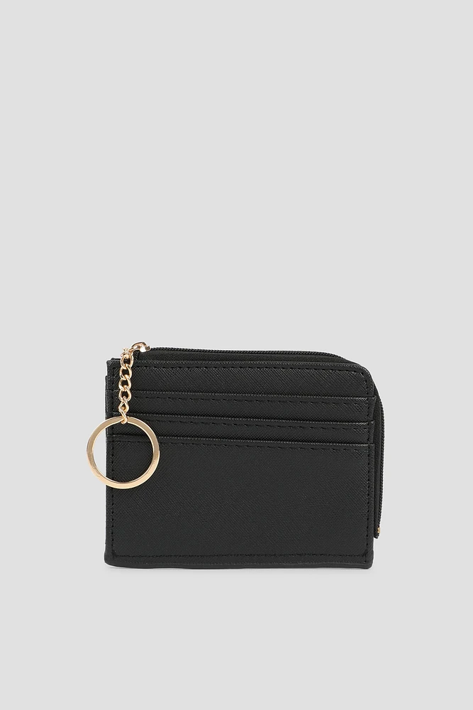 Ardene Faux Leather Cardholder in | Faux Leather/Polyester