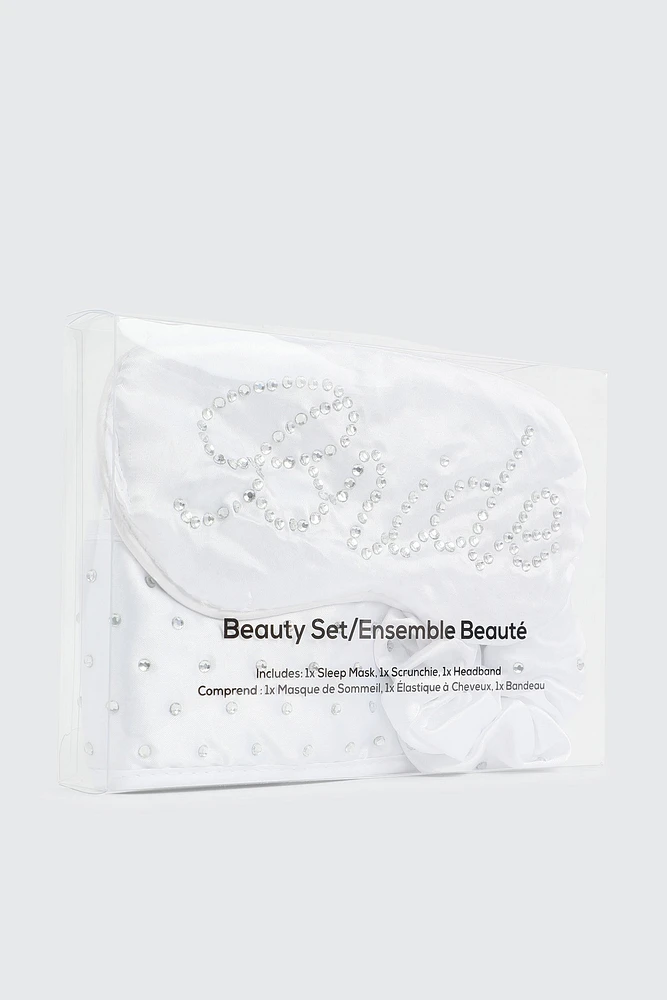 Ardene Bridal Spa Set in White