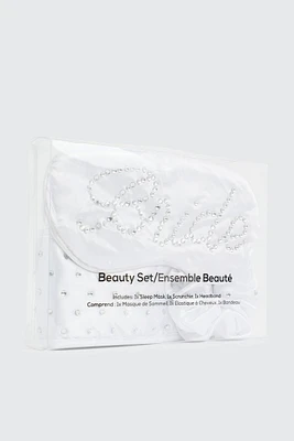 Ardene Bridal Spa Set in White