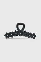 Ardene Rhinestone Floral Hair Claw in Black