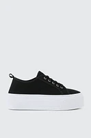 Ardene Canvas Platform Sneakers in | Size | Eco-Conscious