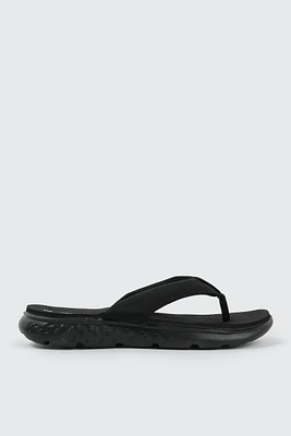 Ardene Sporty Flip-Flops Sandals in Black | Size