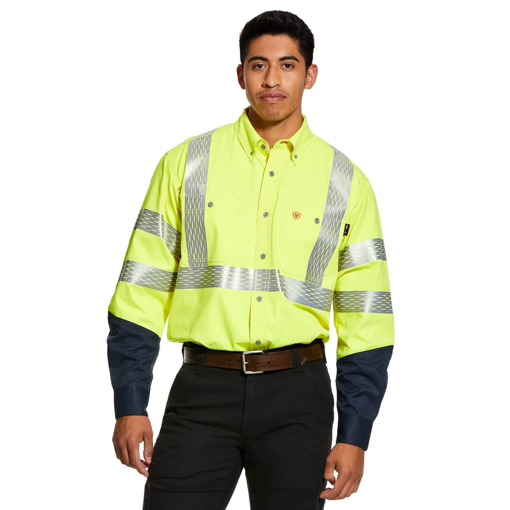 Wrangler® RIGGS Workwear® FR Flame Resistant Work Shirt in Slate Grey