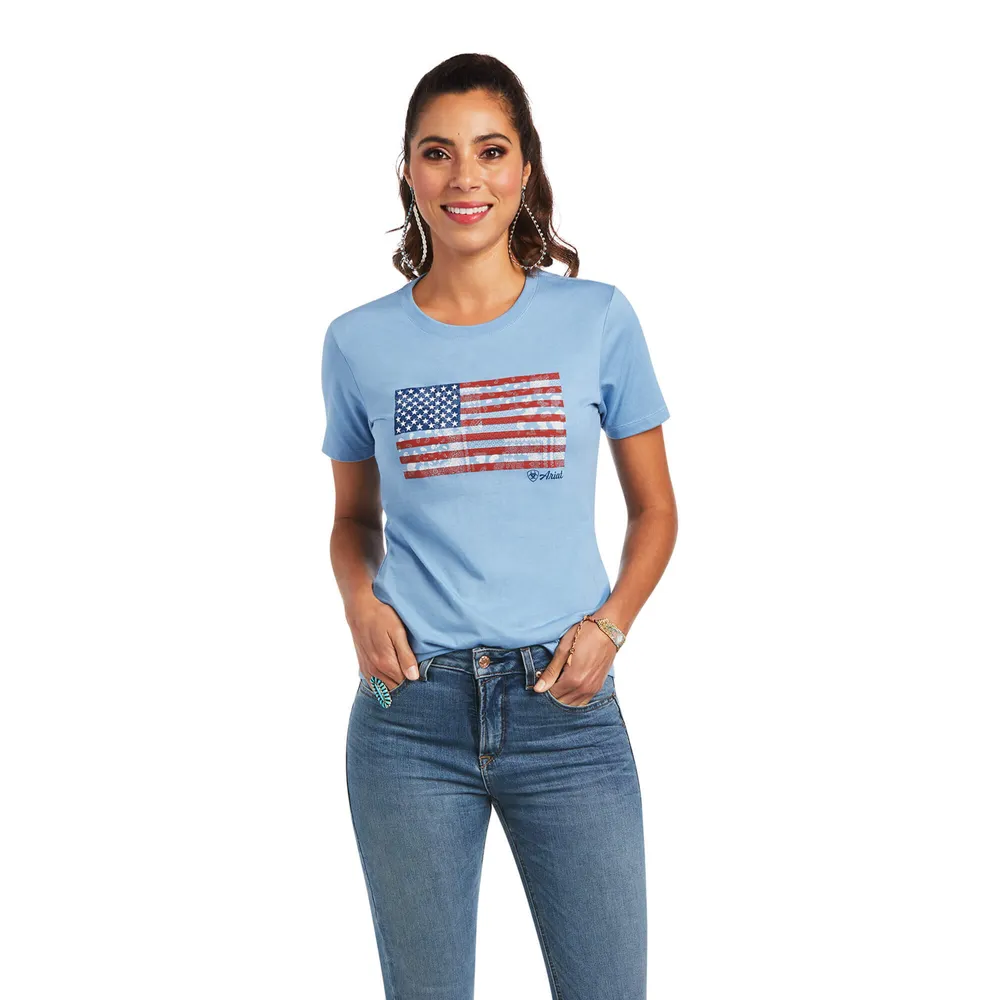 Ariat Tonal Camo Flag T-Shirt