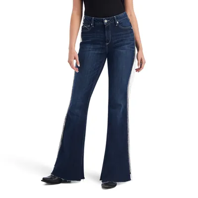 R.E.A.L. High Rise Fringe Flare Jean