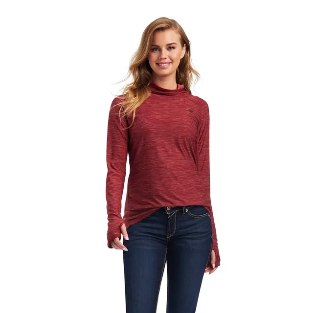 Women's Laguna Patriot T-Shirt in Pomegranate, Size: Medium by Ariat