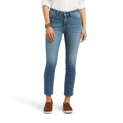 Premium High Rise Straight Crop Jean