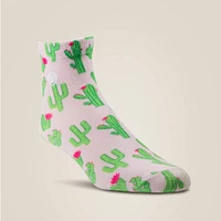 Horse/Cactus Print Ankle Sock 2 Pair Multi Pack