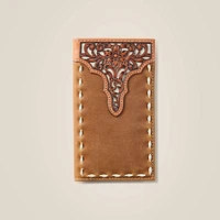 Rodeo Wallet Floral Embroidery Run Stitch