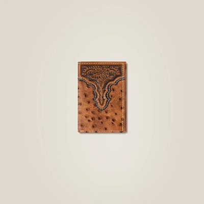 Ostrich Trifold Wallet