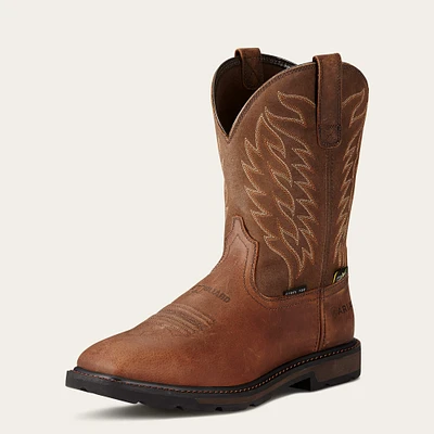 Groundbreaker Wide Square Toe MetGuard Steel Work Boot