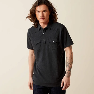 Retro Western Snap Polo