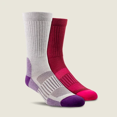 High Performance Crew Tek Work Sock 2 Pair Pack