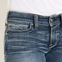 R.E.A.L. Mid Rise Stretch Whipstitch Boot Cut Jean