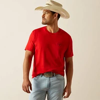 Ariat Etched Buffalo LOTF Flag T-Shirt