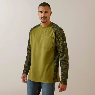 FR AC Stretch Camo Baseball T-Shirt