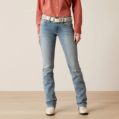 Mid Rise Mallory Straight Leg Jeans