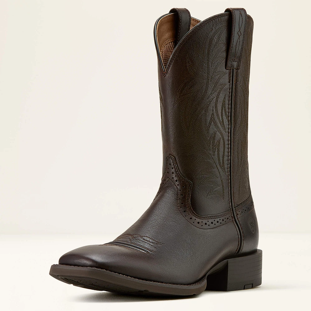Sport Western Wide Square Toe Cowboy Boot