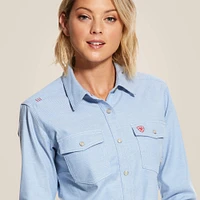 FR Solid DuraStretch Snap Work Shirt