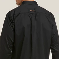 Solid Twill Fitted Shirt