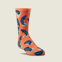 Active Fish Crew Sock 2 Pair Multi Color Pack