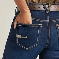 Rebar Perfect Rise Work Flex Riveter Slim Leg Jean