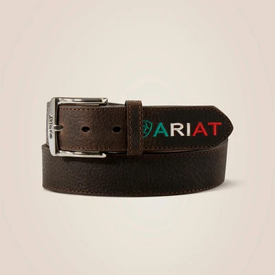 Mexico embossed logo belt