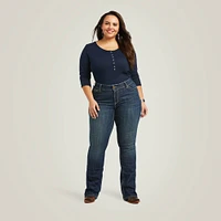 R.E.A.L. Mid Rise Corinne Boot Cut Jean