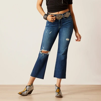 High Rise Caroly Flare Crop Jean