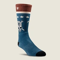 Patriot Graphic Crew Work Sock