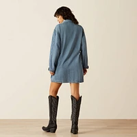 Studded Utility Shirt Dress