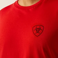 Ariat Etched Buffalo LOTF Flag T-Shirt