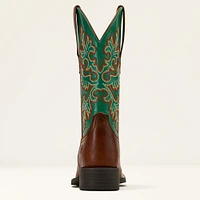 Round Up Wide Square Toe StretchFit Western Boot