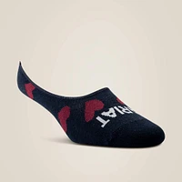 No Slip Show Sock 2 Pair Multi Color Pack