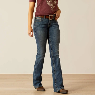 Mid Rise Amora Boot Cut Jeans