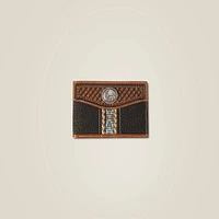 Braided Trim Bifold Wallet