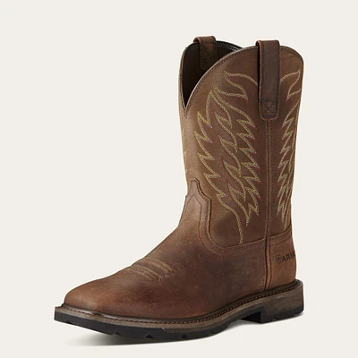 Groundbreaker Wide Square Toe Steel Work Boot