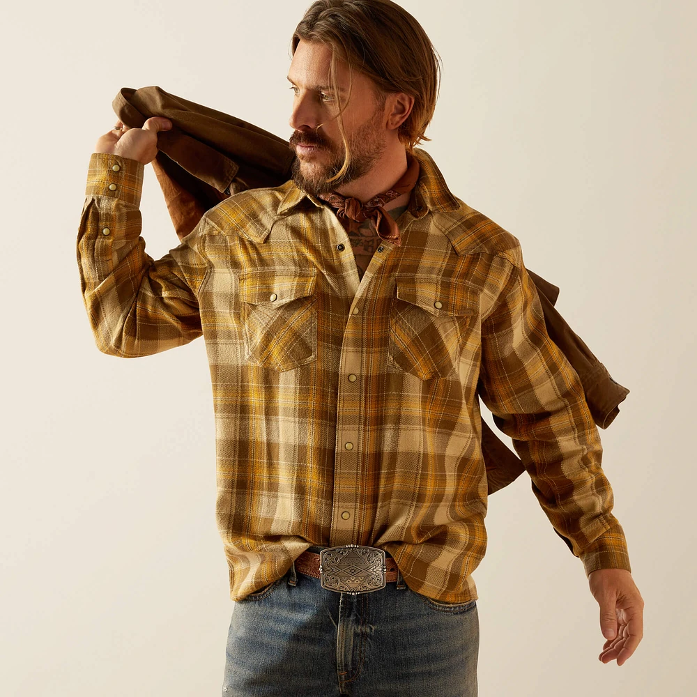Yellowstone Dun Flannel Retro Fit Shirt
