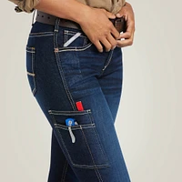 Rebar Perfect Rise Work Flex Riveter Slim Leg Jean