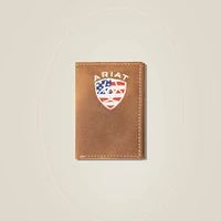 Flag Shield Trifold Wallet