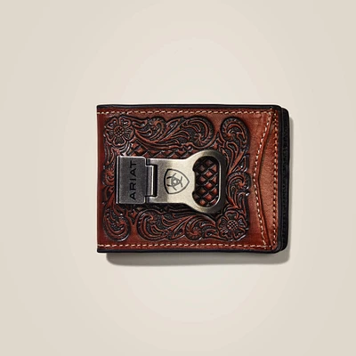 Bifold W/ Clip Wallet Diamond Plate
