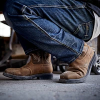 Sierra Wide Square Toe Steel Work Boot