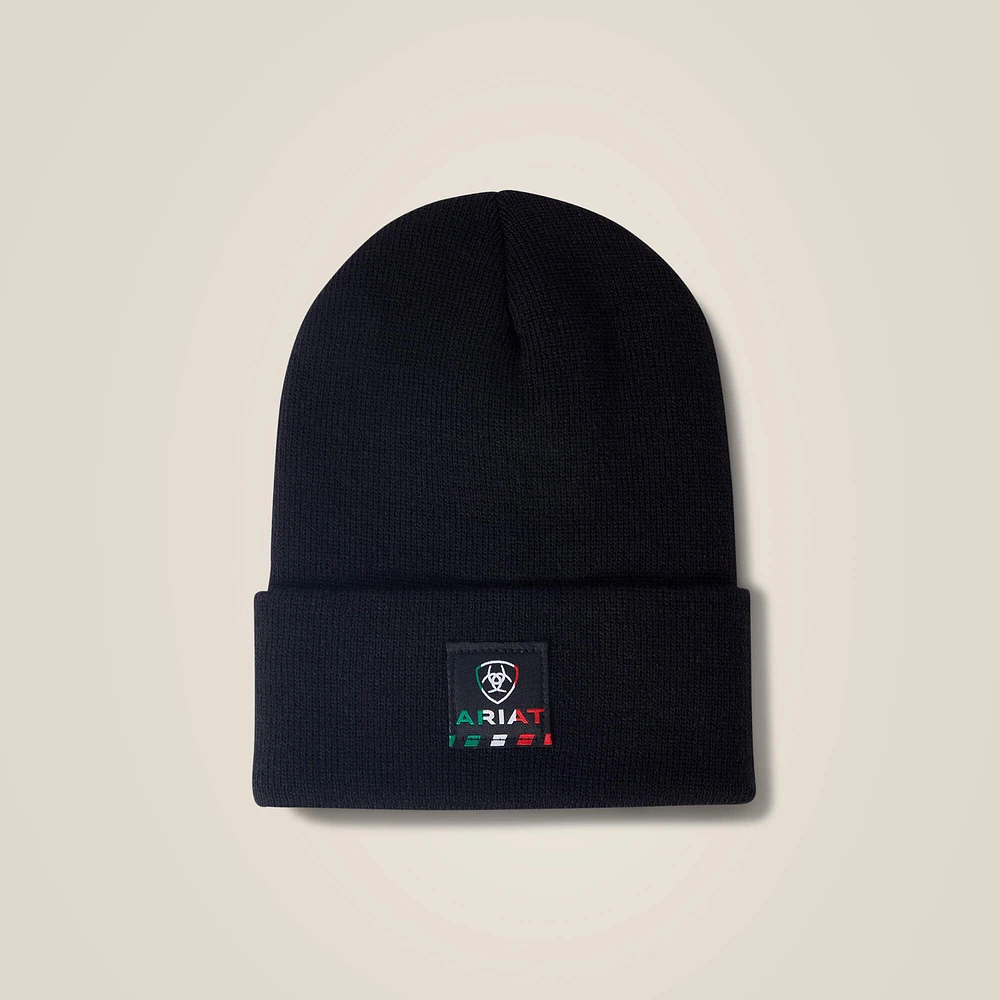 Rebar Mexican Flag Patch Beanie