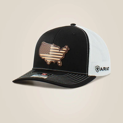 Usa flag patch logo cap