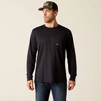 Rebar Workman Chrome Skull T-Shirt