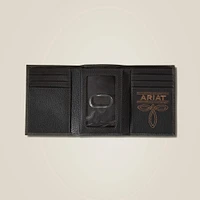 Pebble Leather Trifold Wallet