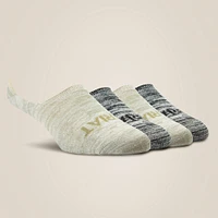 No Slip Show Sock 4 Pair Multi Color Pack